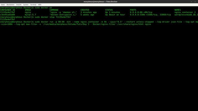 Docker Tutorial #19 - In eine Datei loggen смотреть онлайн