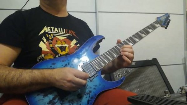 Enter Sadman Metallica Trash metal cover Guitarra Ibanez grgr221pa-aqb by Santi López