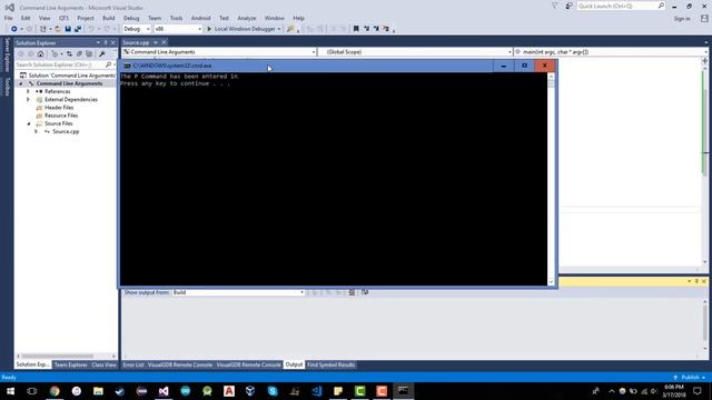 Command line arguments in C++ смотреть онлайн
