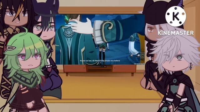 sumeru's react to nahida as katheryne || 3.1 || genshin impact react смотреть онлайн