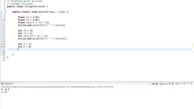 Java Tutorial: Integer Division смотреть онлайн