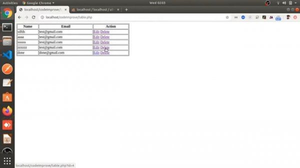 Delete Data From Database in PDO PHP with MySQL Part # 5