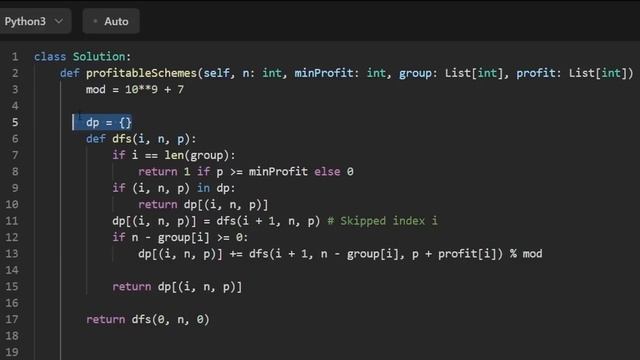 Profitable Schemes - Leetcode 879 - Python смотреть онлайн