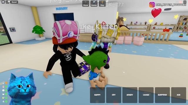 ? СУМАСШЕДШИЙ ДЕТСКИЙ САД в Роблокс Twilight Daycare ? Baby Carrier in ROBLOX КОТЁНОК ЛАЙК и КИРЮХА смотреть онлайн