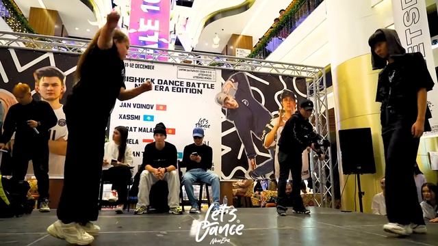 Bishkek Dance Battle NYE / Hip-Hop / Tina vs Nazar / Студия танцев Let's Dance в Бишкеке смотреть онлайн