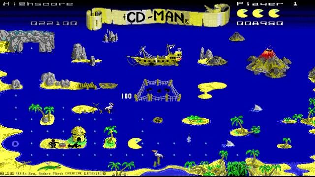 DOS Game: CD-Man смотреть онлайн