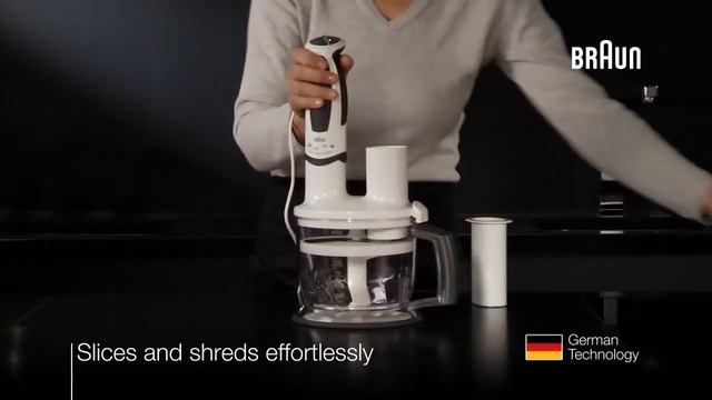 Slicing and Shredding Braun Multiquick hand blender slices and shreds effortlessly смотреть онлайн
