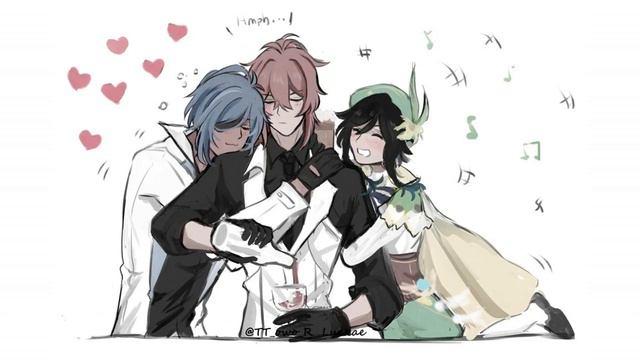 Genshin comic #21 (Diluc and Kaeya) смотреть онлайн