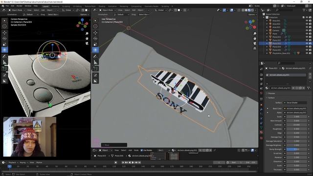 Stick decals to 3D objects in Blender [Tutorial] смотреть онлайн