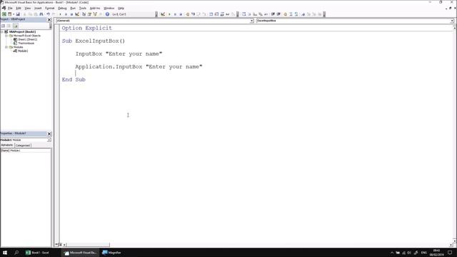 Excel VBA Online Course - 5.4.1 Using the Excel Input Box смотреть онлайн