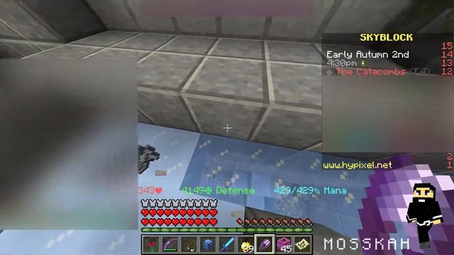 Guide, ice fill puzzle room pattern 2 - Hypixel's skyblock dungeons, Minecraft смотреть онлайн