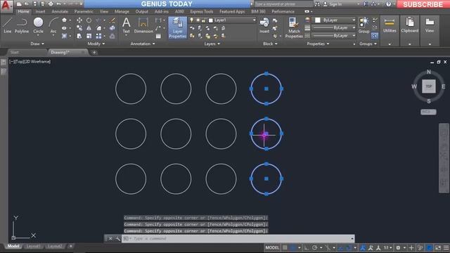 Rectangular Array|Path Array|Polar Array|Autocad Tutorial In Hindi смотреть онлайн