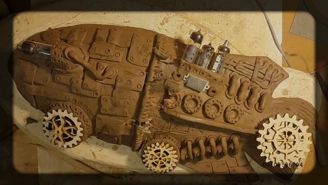 Стимпанк рыба-лодка из керамики.Steampunk fish. смотреть онлайн
