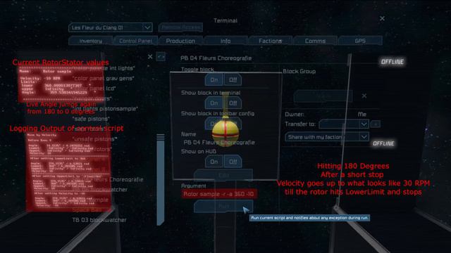 Space Engineers - Two Samples for Rotor-Angle below -361, over 361/Rotor not respecting set Velocit смотреть онлайн