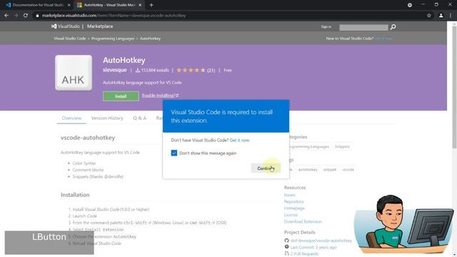 [Juho's AutoHotkey Tutorial #1 Set-Up] Part 5 - Visual Studio Code Editor for AutoHotkey Scripting смотреть онлайн