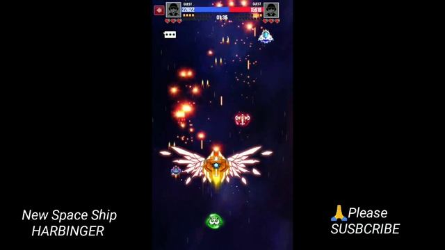 Space Shooter Galaxy Attack New space ship harbinger ( NEW UPDATE ) смотреть онлайн
