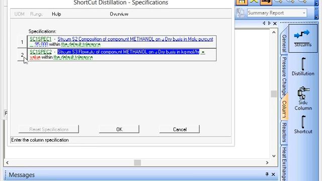 PRO/II Unit Operations – Shortcut Distillation Column Part 1 смотреть онлайн