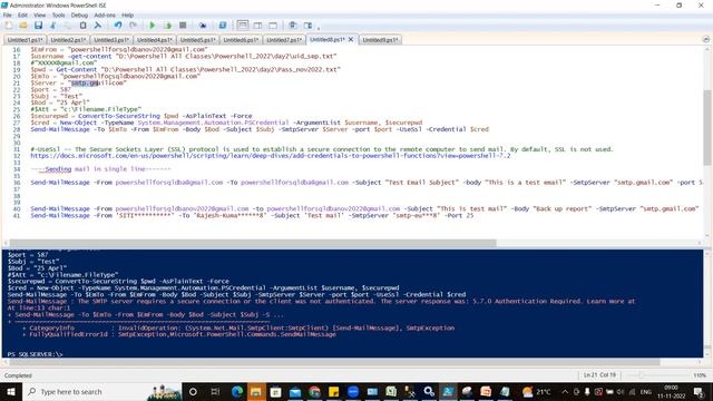 Powershell Scripting For SQL DBA - 2.2 , 11/11/2022 смотреть онлайн