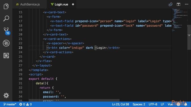 Full Stack Web Development with Vue.js & Node.js:Setup Login, Functional & Add User–1| packtpub.com смотреть онлайн