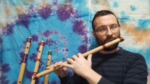 Бансури. Первые звуки на бансури. Как играть. Бансури в тональности А(ля)