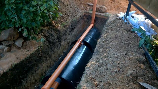 Монтаж септика с дренажными тоннелями смотреть онлайн