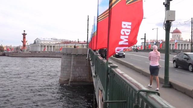 Биржевой мост, Санкт-Петербург, весна смотреть онлайн