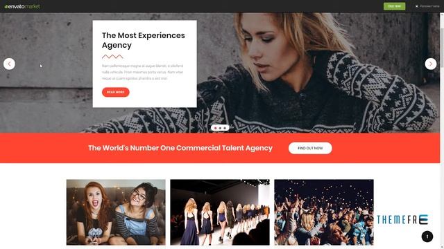 Gilda - Fashion Model Agency WordPress CMS Theme Tosahwi Lynwood смотреть онлайн