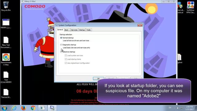 Merry X-Mas virus demonstration and .MERRY files decryption tips смотреть онлайн
