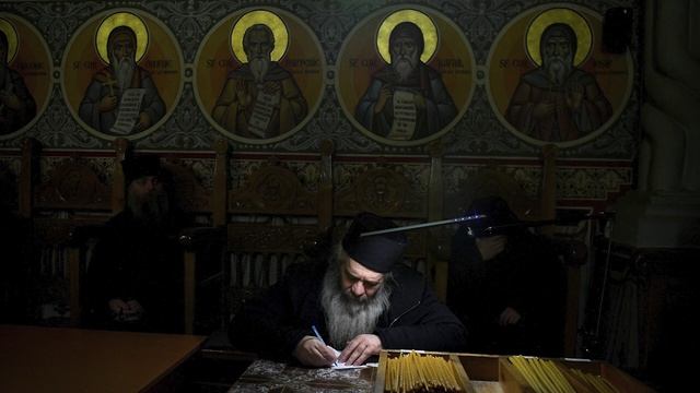 Византийское пение монахов Румынской Православной Церкви смотреть онлайн