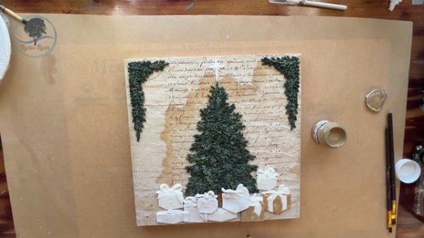 Creating Christmas Craft Masterpieces with IOD O Christmas Tree Mould and Pentart Products