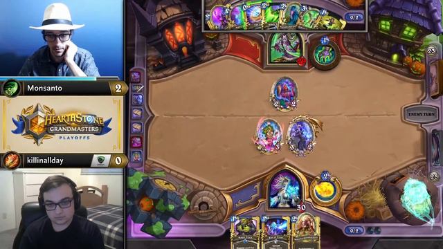 Monsanto vs killinallday - Semifinal - Hearthstone Grandmasters Americas 2020 Season 2 - Playoffs смотреть онлайн