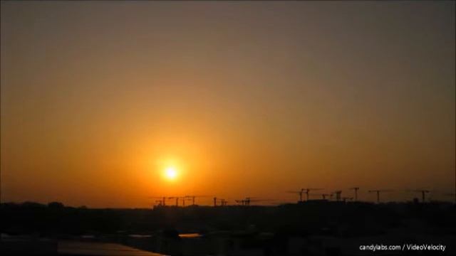 Sunset Time Lapse - Singapore - Canon Ixus 80 IS. (CHDK Sunset4.Bas script) смотреть онлайн