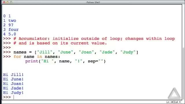 Unit 08 Video 3: For Loops and Accumulators смотреть онлайн