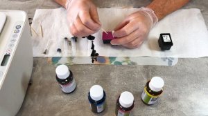 ЗАПРАВКА КАРТРИДЖЕЙ hp 123. Как заправить цветной  картридж самому. REFILL hp 123