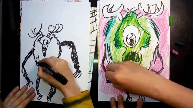 How to draw The Deerclops from don't starve смотреть онлайн