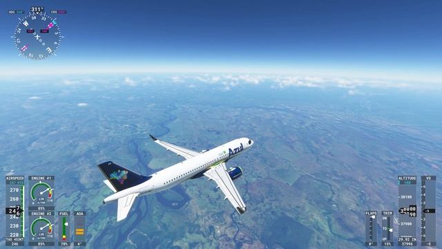 Microsoft Flight Simulator 2020 | SBCG Кампо- Гранде -SLVR Боливия| FBW 0.8.2 Development