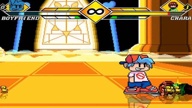 Boyfriend ( FNF ) vs Chara ( Undertale ) | M.I.G | Friday Night Funkin Mugen Battle смотреть онлайн