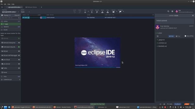 2 Uso de GitHub mediante Gitkraken en Eclipse: Crear un nuevo reposito local смотреть онлайн