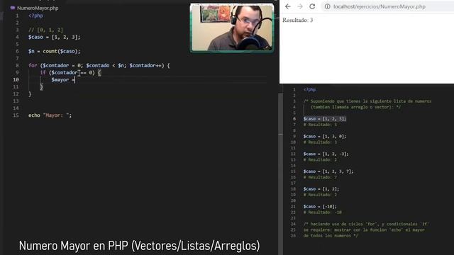 Buscar numero mayor en una lista en PHP смотреть онлайн