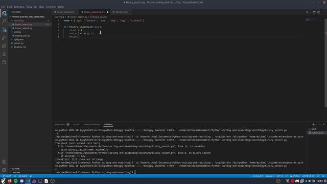 python binary search смотреть онлайн