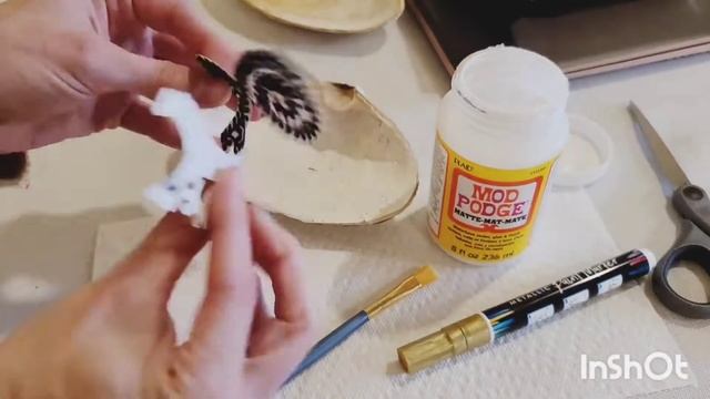 DIY Clam Shell Trinket Dish - Decoupage Craft