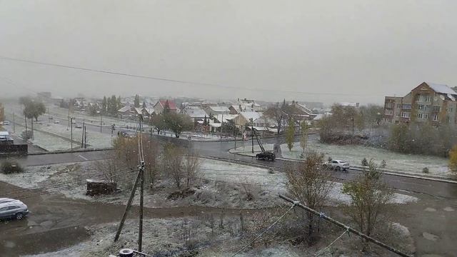 My Crossroads.First Snow 1.October 27th./Мой перекресток.Первый снег 1.27 октября #snow #crossroads