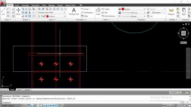 Steel Building Detailing - Autocad 2D Bangla tutorial (Part 18) - Section Part 01 - column section смотреть онлайн