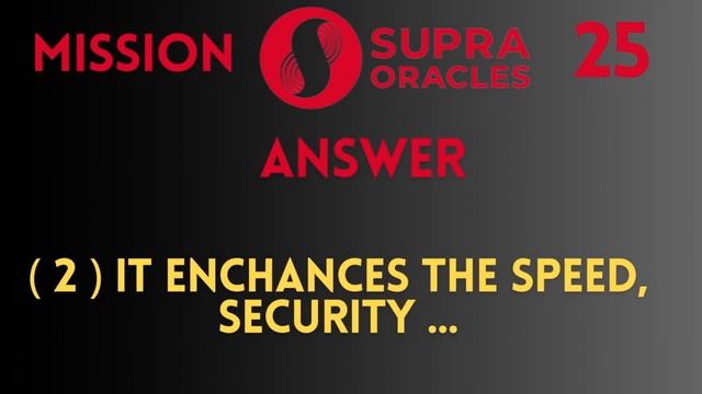 Supra Oracle | Mission 25 All Answers | Supra Airdrop | Earn Free Supra Tokens смотреть онлайн