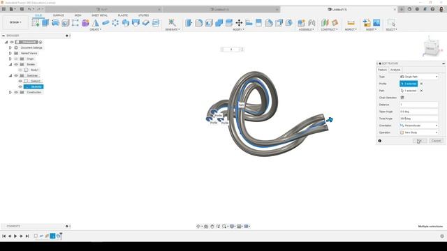 Урок Fusion 360: создание проводного соединения