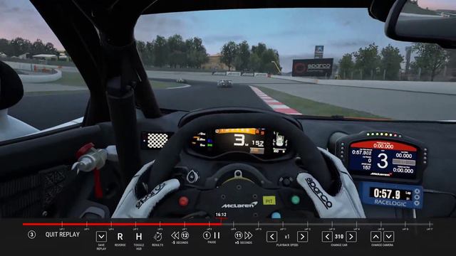 Assetto Corsa Competizione Mclaren 570 GT4 Barcelona смотреть онлайн