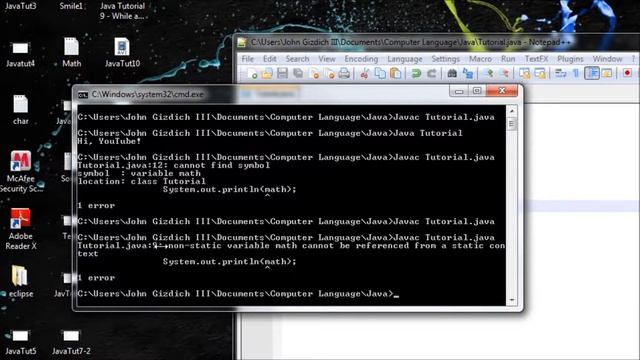 Java Tutorial 11 - Multiple Methods and The Basic Functionality смотреть онлайн