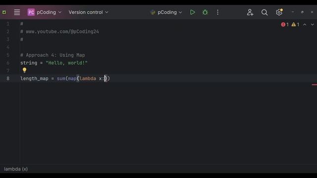 Python Interview Question: Find String Length with and without len() Function | pCoding | Python смотреть онлайн