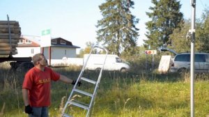 Новая телескопическая мачта с лебёдкой от RA1ALA