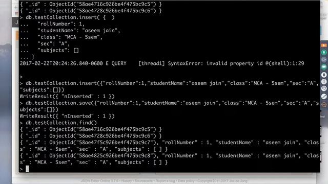 MongoDb Tutorial - 10 : Difference between mongodb Insert and Save смотреть онлайн